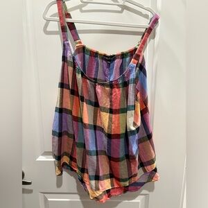 Lane Bryant Multicolor Plaid Women's Top